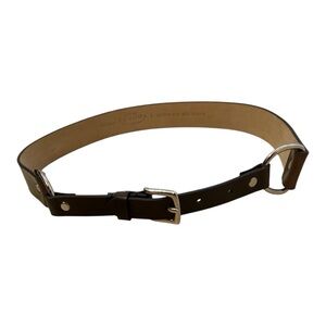 Sonoma Brown Leather Belt with Silver Buckle
